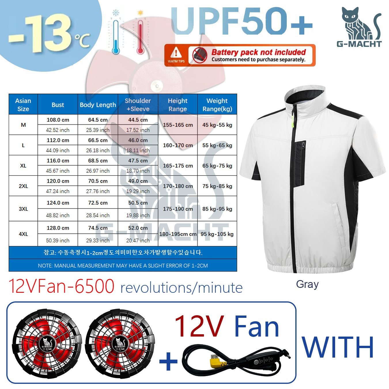 Summer 4 Fans Air Conditioning - огляд і ціна Outdoor Sport Windbreaker