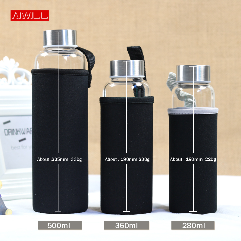 AIWILL Hot Selling Glass Sport - огляд і ціна Outdoor Sport Glass Water Bottle