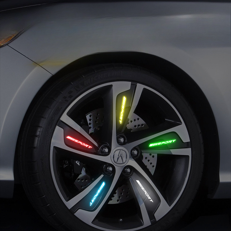 4Pcs Universal Reflective Rim  - огляд і ціна Outdoor Sport Logo