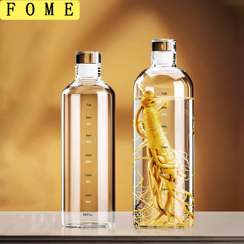 FOME 500/750/1000ml Glass Spor - огляд і ціна Outdoor Sport Glass Water Bottle