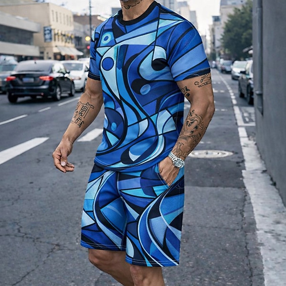 Men's 2pcs Tees Sets Summer To - огляд і ціна Outdoor Sport Is