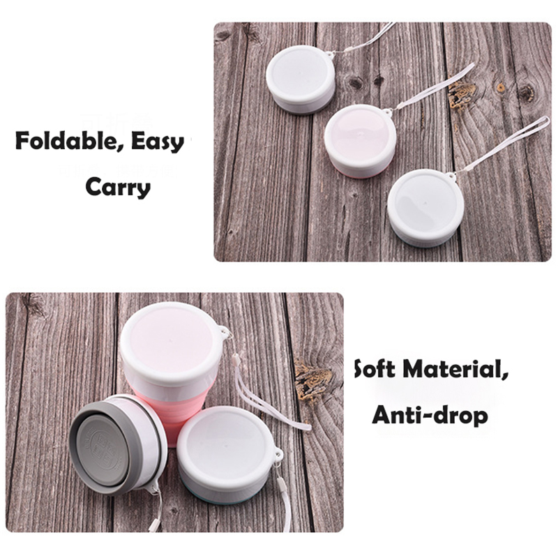200Ml Silicone Folding Glass C - огляд і ціна Outdoor Sport Glass Water Bottle