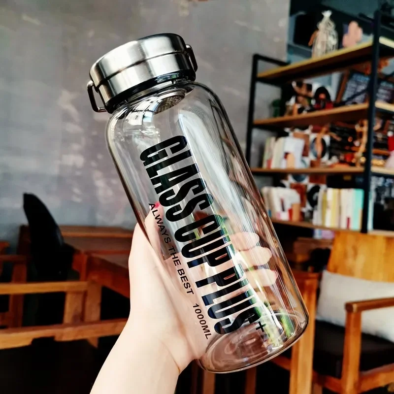 2L Glass Water Bottle with Str - огляд і ціна Outdoor Sport Glass Water Bottle