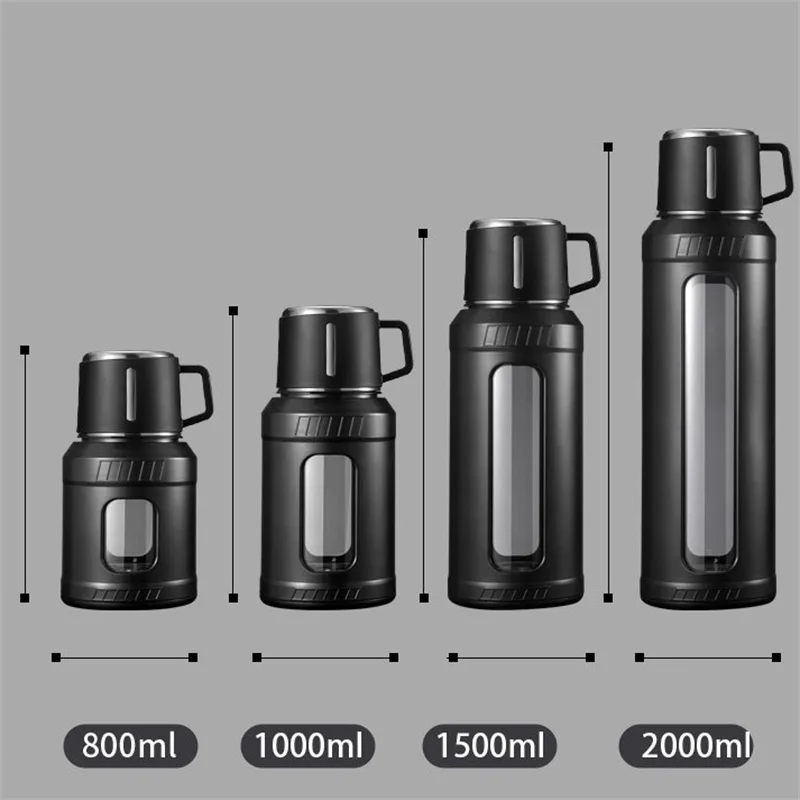 Large Capacity 2L Glass Water  - огляд і ціна Outdoor Sport Glass Water Bottle