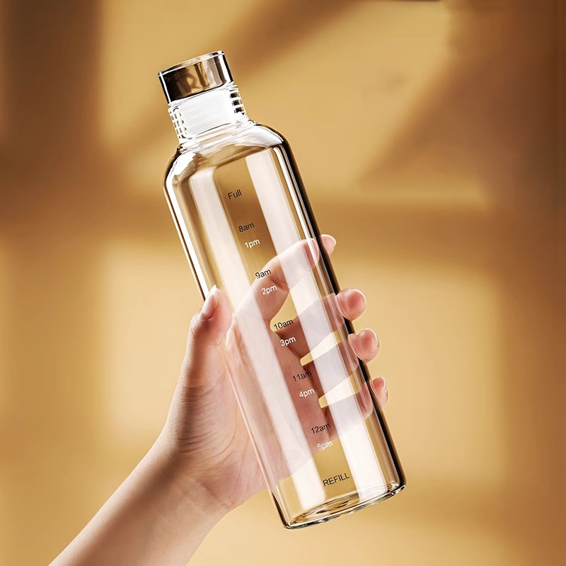 500/750/1000ml Glass Sport Wat - огляд і ціна Outdoor Sport Glass Water Bottle